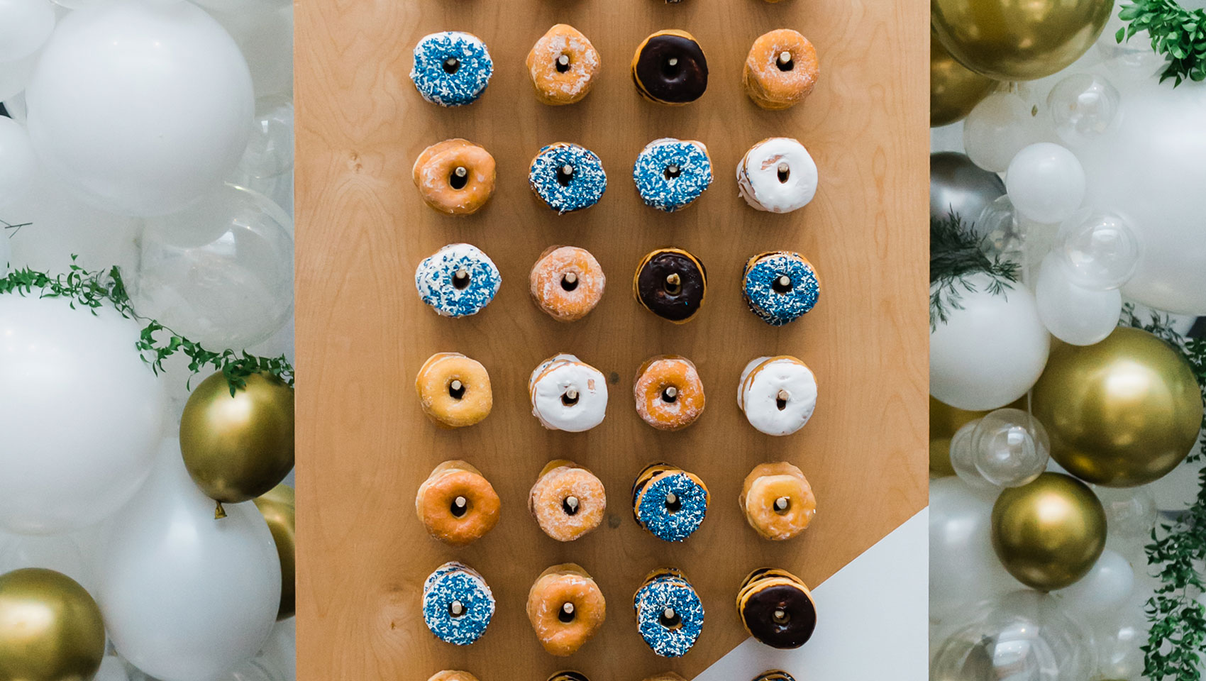 wedding donut wall